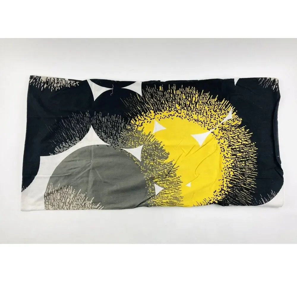 IKEA Pillow case Sham White Black Yellow Bolltistel Replacement for Bed Set Cove